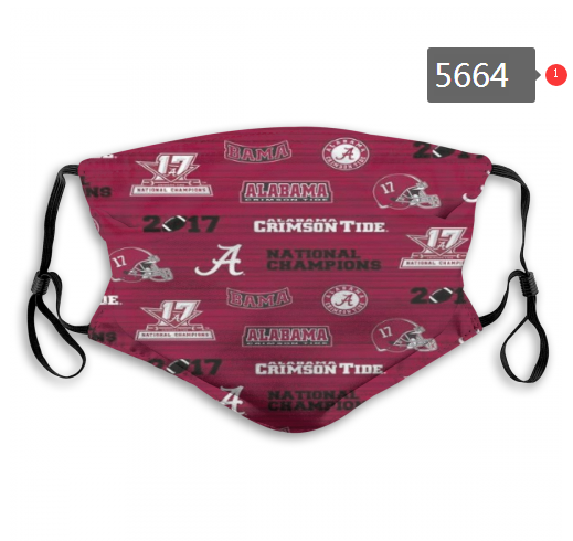 2020 NCAA Alabama Crimson Tide Dust mask with filter->ncaa dust mask->Sports Accessory